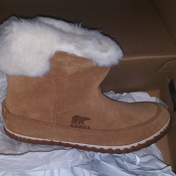 SOREL "out n abouts" Ladies sz 8.5 Camel Brown, Pre-owned - Picture 4 of 4